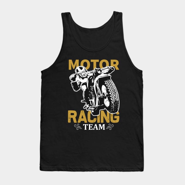 Motor Racing Team Tank Top by monstercute